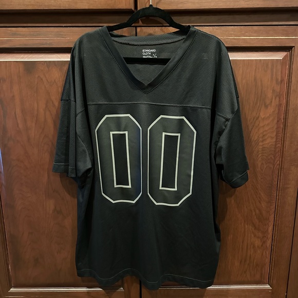 Urban Outfitters black football jersey sz XL - Picture 1 of 5